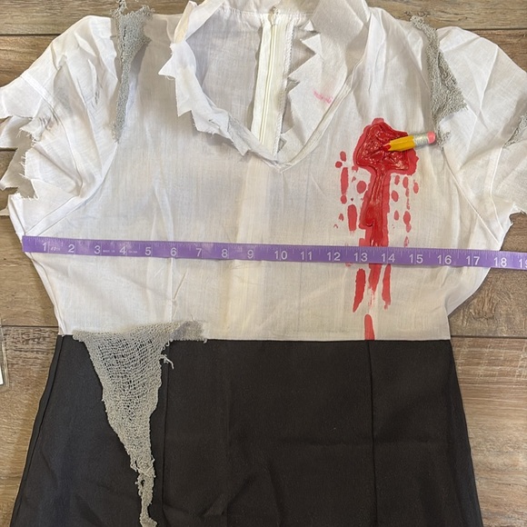 Women’s Halloween Office Zombie Costume Small - Picture 4 of 12